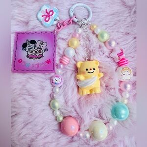 Very Gorgeous Keychain with “ Butter Bear” Charm